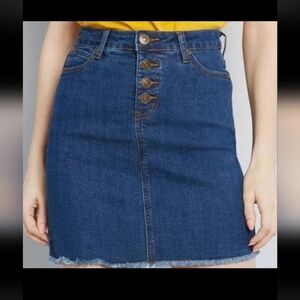 Modcloth Blue Mini Pencil Skirt Casual